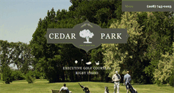 Desktop Screenshot of cedarparkgolf.com