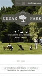 Mobile Screenshot of cedarparkgolf.com